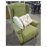 Green Wingback Chairs - Qty 2