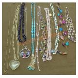 Misc. Costume Jewelry Necklaces Qty-12