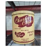 Vintage Charles Chips Tin