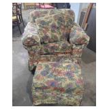 Floral Temple Arm Chair