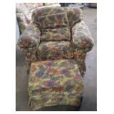 Floral Temple Arm Chair