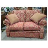 Red & Gold La-Z-Boy Sofa
