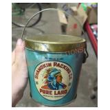 Vintage Shamokin Packing Co Lard Bucket