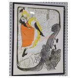 "Jane Avril" Henry de Toulouse-Lautrec Art Print