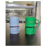Pair of Vintage Plastic Planters Peanut Mugs