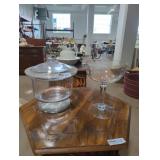 Large Glass Jar & Glass