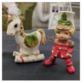 Vintage Lefton Christmas Salt & Pepper Shakers