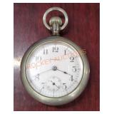 Waltham 17 Jewels Silverode Pocket Watch