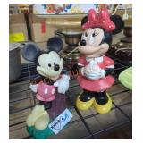 Vintage Minnie & Mickey Mouse Figurines