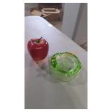 Uranium Glass Ash Tray