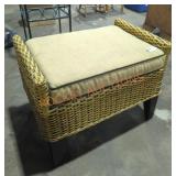 Wicker-Look Foot Stool
