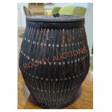Decorative Whicker Barrel with Storage