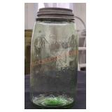 Antique Patent Nov 30th 1858 Green Mason Jar