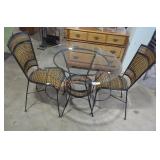 Glass Top Bistro Set