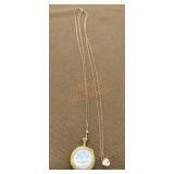 Vintage Ladies Gold Toned Pocket Watch