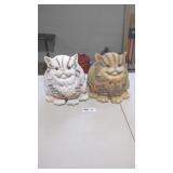 Pair of Cat Garden Statues