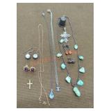 Sterling & Gold Stamped Jewelry Pieces