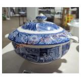 Staffordshire Liberty Blue Soup Tureen