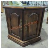 Vintage Hexagonal Side Table 24"W ï¿½ 22"H