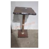 Small Wooden Pedestal Table