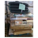 Drainage Pipe, 2- 12x36" Wall Cabinet, Bamboo