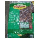 2 bags Vigoro red lava .5 cu ft rocks