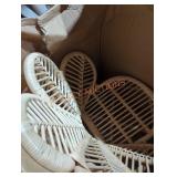 Wooden wicker chair