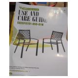 2 outdoor chairs