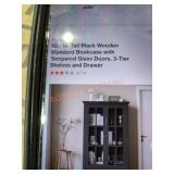 55.1" Black wooden Drawer