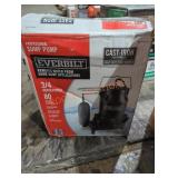 Everbilt submersible sump pump 3/4 horsepower