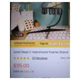 Solis Steel C Hammock Frame Stand Only