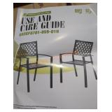 2 outdoor chairs