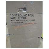 15 ft round pool with cover