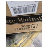 Gray Fleece Accent Chair