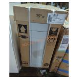 15" w x 34.5" h x 24" d dove gray shaker base