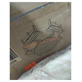 Outdoor picnic table brown 8 person