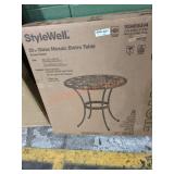 28" Glass Mosaic Bistro Table