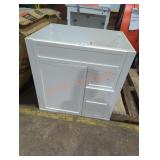 30" bathroom vanity base