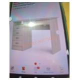White 43" rectangle desk