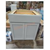 36" gray cabinet base