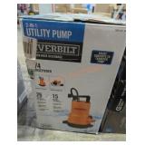 Everbilt 2 in 1 utility pump 1/4 horsepower