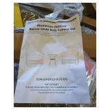 Patio Swivel Glide Chairs and Table