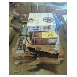 Assorted Fans/Nutone 30" Range Hood/Mirror