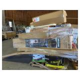 2 Offset Patio Umbrellas, Acoustic Wall Slats,