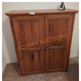 41"W ï¿½ 17"D ï¿½ 48"H Wood Cabinet