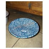 Blue Marble Enamel Bowl