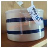 Blue Stripe Roseville Pottery Stoneware Crock