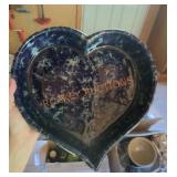 Bennington Pottery Heart-Shaped Dish