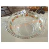 Clear Glass Autumn Dish