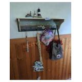 Painted Light House Shelf & Contents